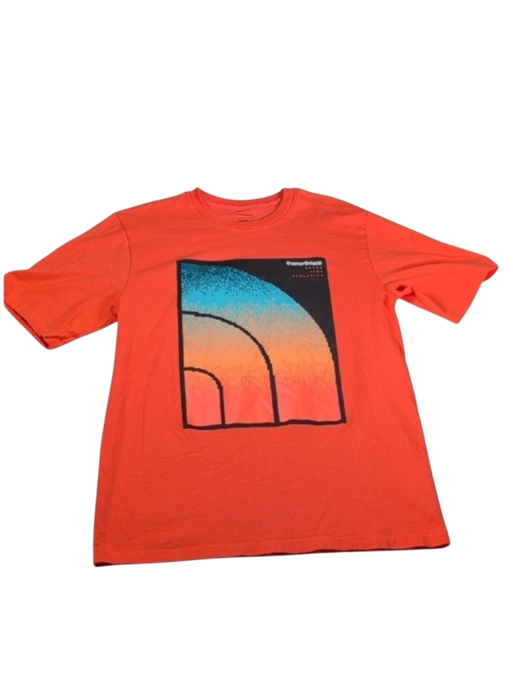 The North Face Orange Half Dome Coordinates T-Shirt Never Stop Exploring Size M